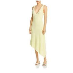Remain Womens Gosha V-Neck Calf Midi Dress Sz US 2